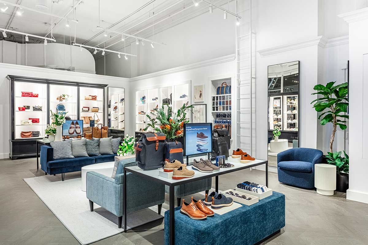 Retail display in a Cole Haan store